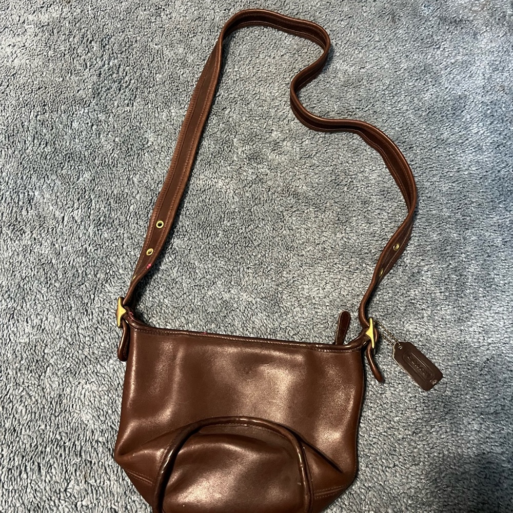 Brown Leather Shoulder Bag